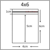 1000x Small Mini Resealable Zipper Self Seal Zip Clear Plastic Lock Bags 40x60mm Bulk