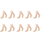 10pair RazzaMatazz Sheer Anklet 15 Denier Women Pantyhose Socks Tan Beige Bulk H80044