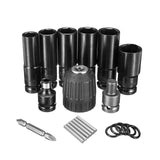 10pcs Air Impact Wrench Socket Set 1/2'' Square Drive Metric Drill Chuck Adapter