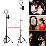 10'' Dimmable Makeup Phone Selfie Live LED Ring Lamp Light Kit with Tripod Stand