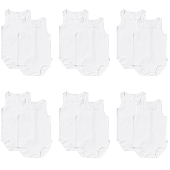 12 Pack Bonds Wonderbodies Baby Singletsuit Bodysuit Wondersuit Tank BY4VA Bulk