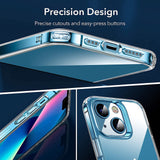 For Apple iPhone 13 Clear Phone Case Cover and Soft Film Screen Protector Guard