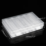 100Pcs 20/25/27/30mm Coin Clear Plastic Round Capsules Case Holder Storage Box