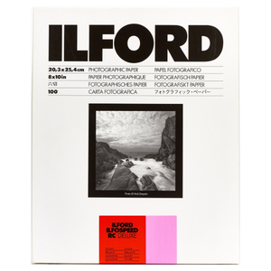 Ilford Ilfospeed RC Deluxe Glossy Grade 3 8x10" 20.3x25.4cm 100 Sheets Paper