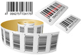 1000 Personalised return address label barcode adhesive custom sticker 56x25mm