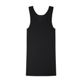 Bonds Black Mens The Original Chesty Ribbed Cotton Plain Singlet Vest Tank Top