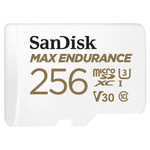 SanDisk Max Endurance 256GB UHS-I C1 Micro SDXC Memory Card with Adapter
