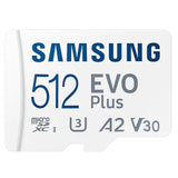 Samsung EVO Plus 512GB 130MB/s U3 V30 A2 Micro SD Memory Card with Adapter