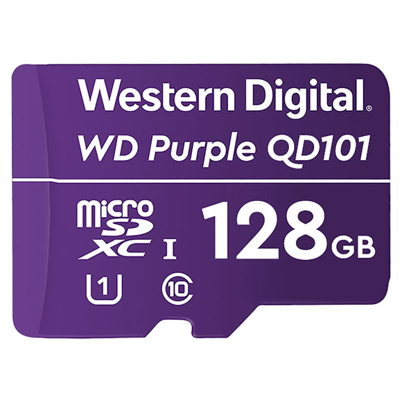 Western Digital WD Purple QD101 128GB 100MB/s C10 Micro SD Memory Card UHS-III