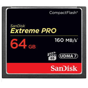 SanDisk Extreme Pro CF 64GB VPG65 UDMA 7 160MB/s Compact Flash Memory Card