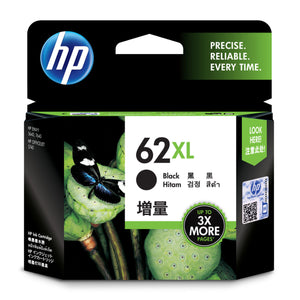 Genuine Original HP 62XL High Yield Black Ink Cartridge C2P05AA