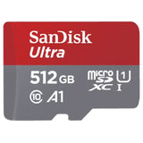 SanDisk Ultra 512GB SQUA4 A1 C10 U1 UHS-I 120MB/s Micro SDXC Memory Card
