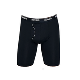 2x Bonds Guyfront Microfibre Long Trunks Mens Boxer Shorts Underwear Black MX64