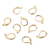 100x Earrings Gold Backing Leverback Ear Hooks Clasp Findings Bulk