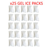 x25 500g Reusable Food Picnic Ice Brick Block Cold Gel Pack Freezer Cooler Bag