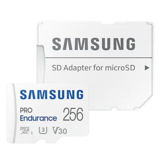 Samsung Pro Endurance 256GB 100MB/s UHS-1 C10 Micro SD Memory Card with Adapter