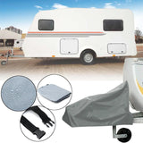 Waterproof Caravan Tow Grey Trailer Ball Coupling Lock Hitch Cover Dust Anti UV