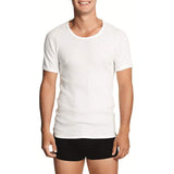 3 Pk Holeproof Aircel Thermal Mens T-shirt Short Sleeve Tee Top MYQ31A White Waffle Knit