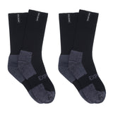 Bonds Explorer 2 Pairs Tough Work Crew Mens Thick Cotton Socks Black SYNJ2N