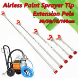 Airless Paint Sprayer Spray Nozzle Gun Tip Extension Pole 30 50 75 100CM Option