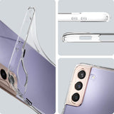 Samsung Galaxy S21+ PLUS Clear Back Case Cover and Soft Front Screen Protector