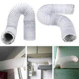 3m 15cm 6'' Exhaust Hose Pipe Duct Flexible PVC Air Conditioner Replacement Part