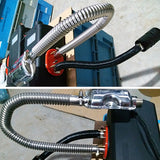 60cm 2.5cm Car Parking Diesel Air Heater Tank Exhaust Pipe Vent Hose Tube Stainless Steel