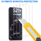 Tempered Glass Screen Protector Phone Guard for Samsung Galaxy S21+ PLUS Front