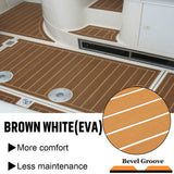 240cm x 90cm x 6mm EVA Foam Boat Flooring Mat Marine Decking Sheet Yacht Brown