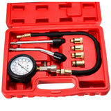 Petrol Engine Compression Tester Kit Set Gauge Car Motorcycle Automotive Tool