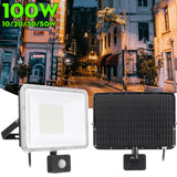 Outdoor LED Flood Light PIR Sensor Motion 10-100W Garden Security Spotlight Lamp