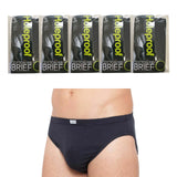 Holeproof 5 Pack Cotton Rib Mens Briefs Jocks Undies Underwear Navy NAV MZTO1A Bulk