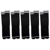 5pk Bonds Everyday Footy Football Sports Mens Socks Long High Black Bulk SXMR1W