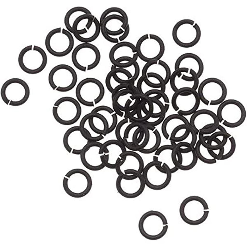1000x Black Strong No Fade 304 Stainless Steel Open Split Jump Rings C ...