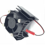 Alloy 540/550 Motor Heatsink Radiator Fan JST Connector for 1/8 1/10 RC Car Part
