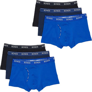 6x Bonds Guyfront Trunks Mens Briefs Boxer Black Blue Underwear Bulk MY963A