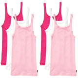 6 Pack Bonds Teena Singlet Girls Kids Pink Comfy Cotton Tank Top UYG43W Bulk