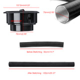 75mm 100cm Diesel Heater Air Pipe Duct Ducting Heating Hose Clip Outlet Webasto