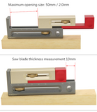 HONGDUI Table Saw Slot Adjuster Tenon Tool Woodworking Measuring Block Moveable