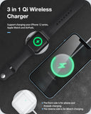 BlitzWolf BW-FWC9 3 In 1 15W Qi Wireless Charger Phone Fast Charging Pad