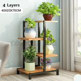 4/6 Tr Indoor Outdoor Metal Plant Flower Pot Display Rack Stand Bookshelf Shelf