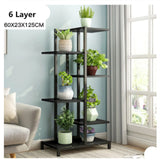 4/6 Tr Indoor Outdoor Metal Plant Flower Pot Display Rack Stand Bookshelf Shelf