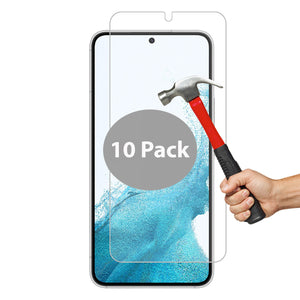 10 Pack Tempered Glass Screen Protector Phone Guard for Samsung Galaxy S22 Front