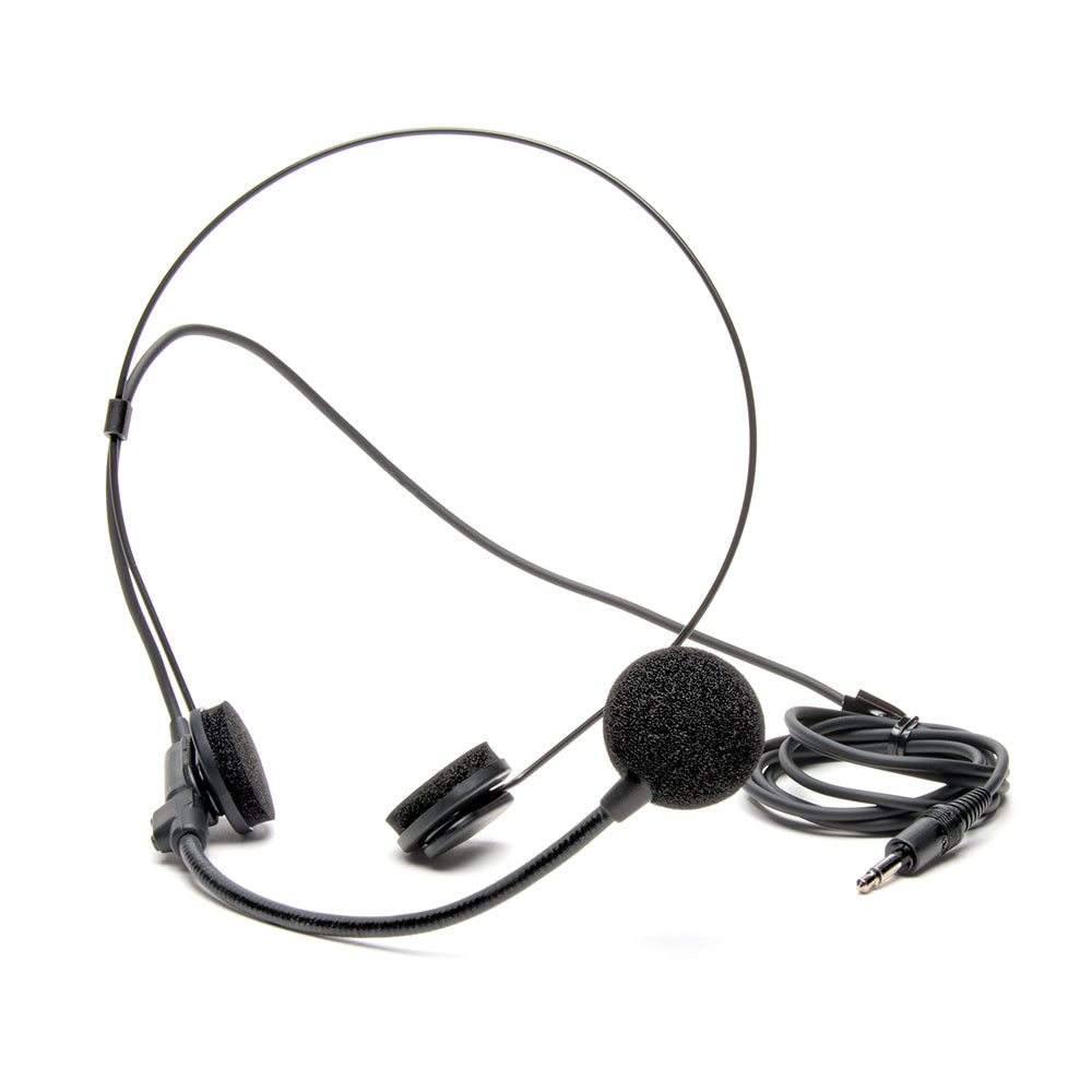Azden HS-11 Uni-Directional 3.5mm Wired Earphones Headset Microphone A ...