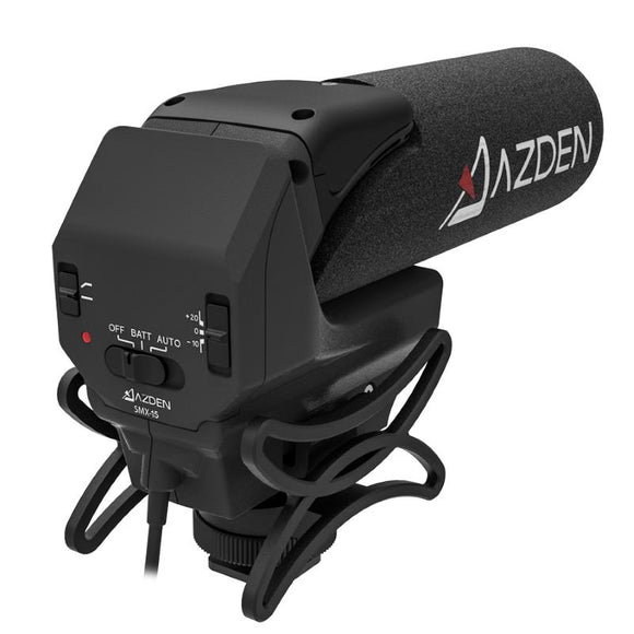Azden SMX-15 Powered Shotgun Video Professional Camera Microphone 3.5mm AZDSMX-15