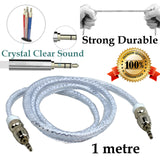 1m Durable AUX IN Auxiliary Cable 3.5mm Male to Male Stereo Audio Input Output Car Cord