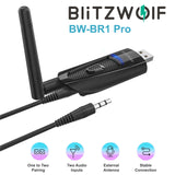 BlitzWolf 2 In 1 Wireless Bluetooth 5 HIFI Audio Receiver Transmitter Adapter BW-BR1 Pro