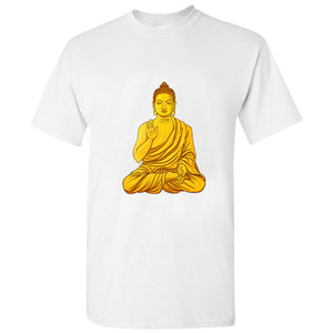 Gautama Gold Buddha Buddhism Buddhist Religion Art Men T Shirt Tee Top