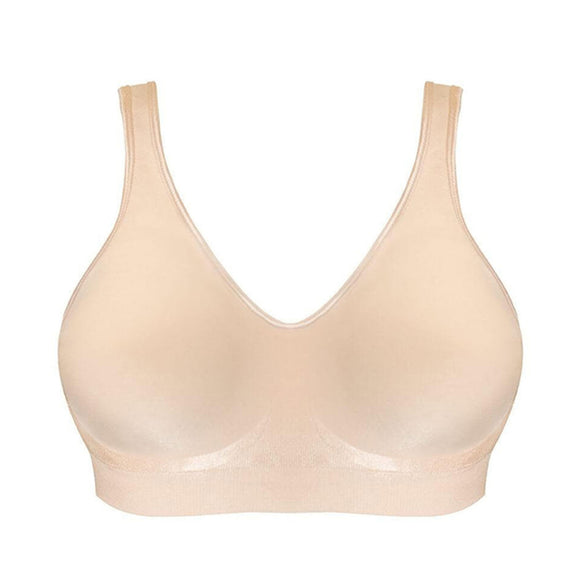 Playtex Comfort Revolution Flex Fit Womens Wire Free Nude Sports Bra Crop Top Y1239H