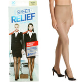 Sheer Relief For Active Legs Support Sheers Women Mini Beige Pantyhose Stockings H32800